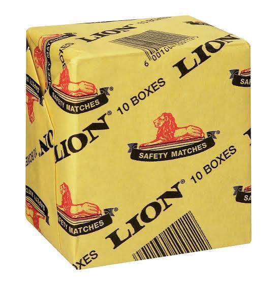 Lion Matches 10X10’S