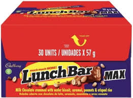 Cadbury Lunch Bar 30X62/57G Man/Max