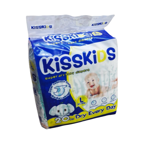Kisskids Diapers 20’S Large