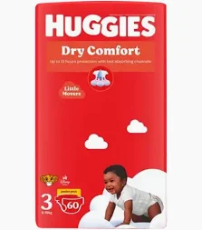 Huggies 3 D/Comfort 60/76’S Jumbo