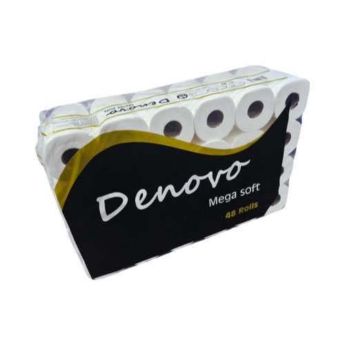 Toilet Paper 1Ply 48’S Denovo 500Shts Recy