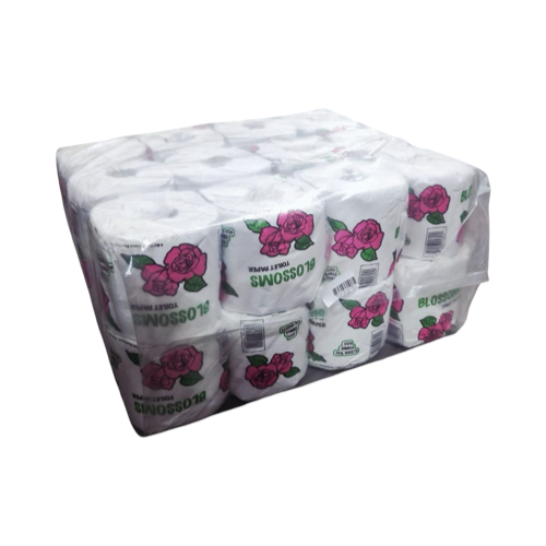 Toilet Paper 24’S Blossom 1Ply Recy 500Sht Wrap