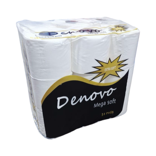 Toilet Paper 2Ply 18’S Denovo 350Shts Mega Soft