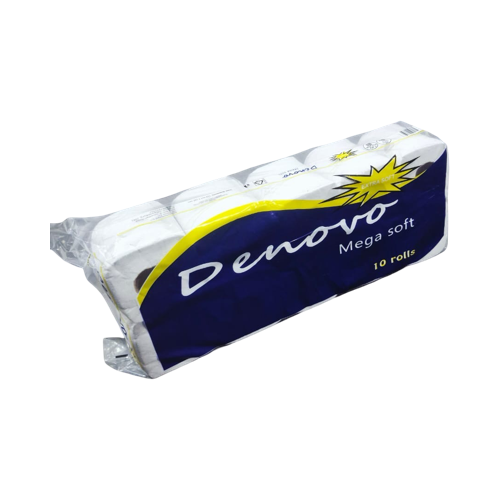 Toilet Paper 1Ply 1X10’S Denovo 300Shts Virg