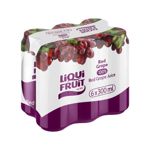 Liqui Fruit 6X300Ml Red Grape Can