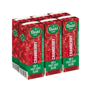 Rhodes 100% 6X200Ml Cranberry