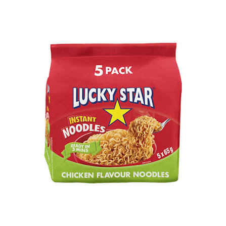 Lucky Star Noodles Chicke 5X65G