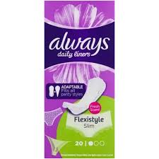 Always P/Liners 20’S F/Style Slim Fresh