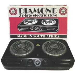 Diamond Dbl Spiral Stove Black