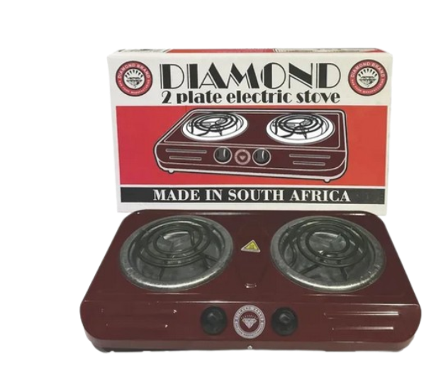 Diamond Dbl Spiral Stove Red