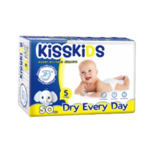 Kisskids Diapers 50Pcs [S]