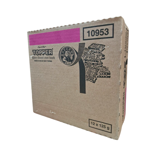Bakers Topper 12X125G Raspbery