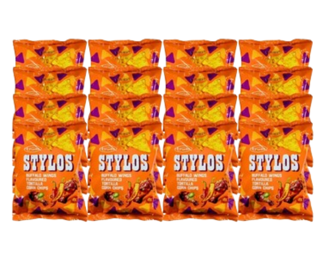 Stylo’S 16X75G Buff Wings C/Tort Chips