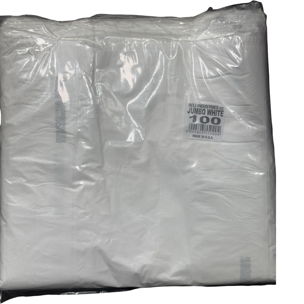 Plastic Bag Jumbo 100`S (White Only)