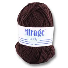 Mirage Wool 20X25G Brown