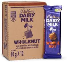 Cadbury 12X80G Whole Nut