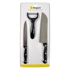 Regent Knives Santoku+Peeler 3Pc