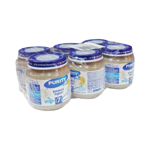 Purity 6X125Ml Banana&Yoghurt