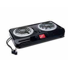 Hart Dbl Spiral Stove Black/White
