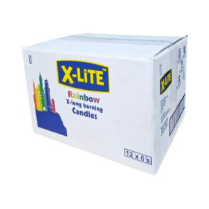 Xlite Candles 12X6'S Rainbow/Astd X-Long