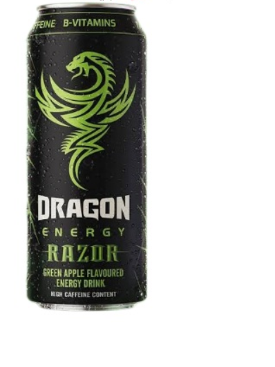 Dragon Energy Drink 6X500Ml **Razor Green Apple**