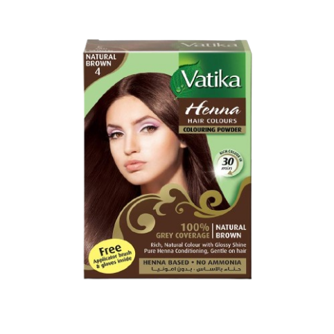 Vatika Henna 1X10G Nat/Brwn 4.0 H/Colour