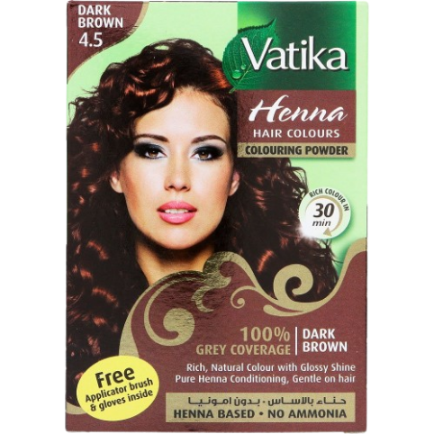 Vatika Henna 1X10G D/Brwn 4.5 H/Colour