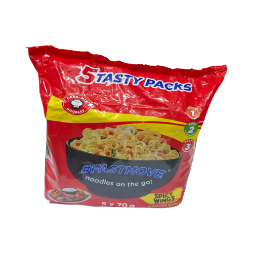 Casa-Mia Noodles 5X65G Spicy Wings