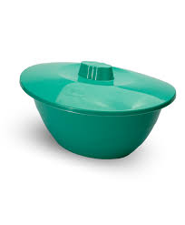 Plastic Olive Atlantic Bowl+Lid Lrg 10Lt