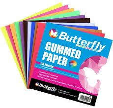 Butterfly Gummed Paper A4 10’S 90Gsm
