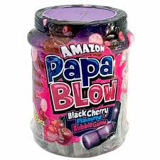 Amazon Papa Blow Gums 50Pc Blk Cherry