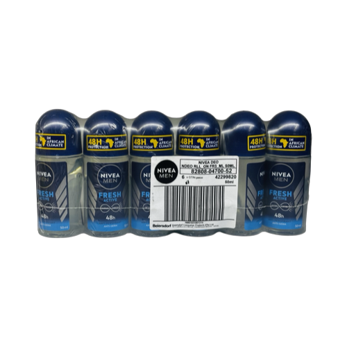 Nivea R/On F/Active[M] 6X50Ml[82808]