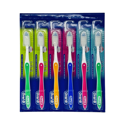 Toothbrush Oral B 123 1X6’S Cln Med [Card]