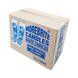 Morebrite Candles 25X6’S White