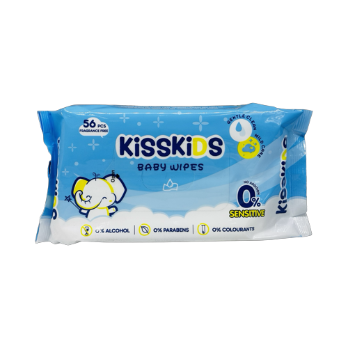 Kisskids Baby Wipes 56’S